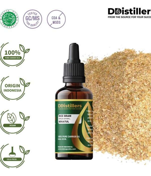 Rice Bran / Bekatul Carrier Oil Pure 100%, 50-100ML GS