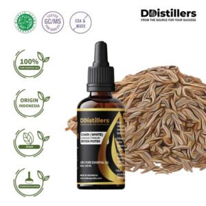 Cumin (White) Seed / Jinten Putih / Habbatussauda Essential Oil Pure 100%, 50-100ML GS