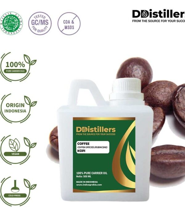 Coffee / Biji Kopi Carrier Oil Pure 100%, 500ML-1L HDPE