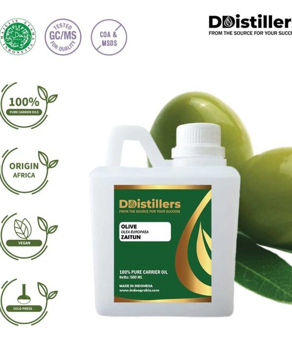 Olive / Zaitun Carrier Oil Pure 100%, 500ML-1L HDPE