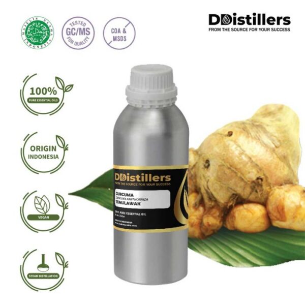 Curcuma / Temulawak Essential Oil Pure 100%, 500ML-1L HDPE/SS