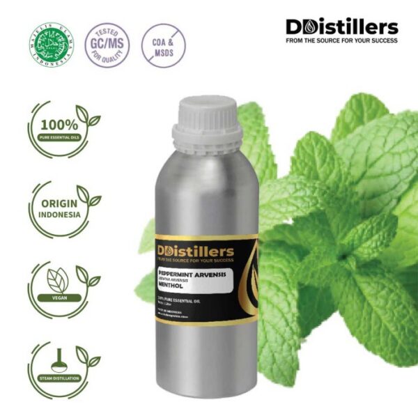 Peppermint (Cornmint) / Cornmint Essential Oil Pure 100%, 500ML-1L HDPE/SS