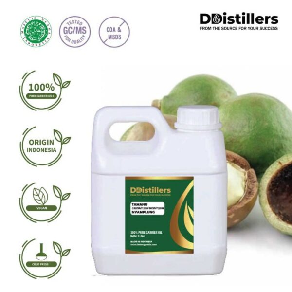 Tamanu / Nyamplung Carrier Oil Pure 100%, 500ML-1L HDPE