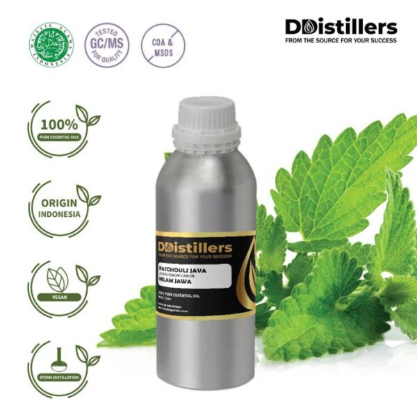 Patchouli Java / Nilam Jawa Essential Oil Pure 100%, 500ML-1L HDPE/SS