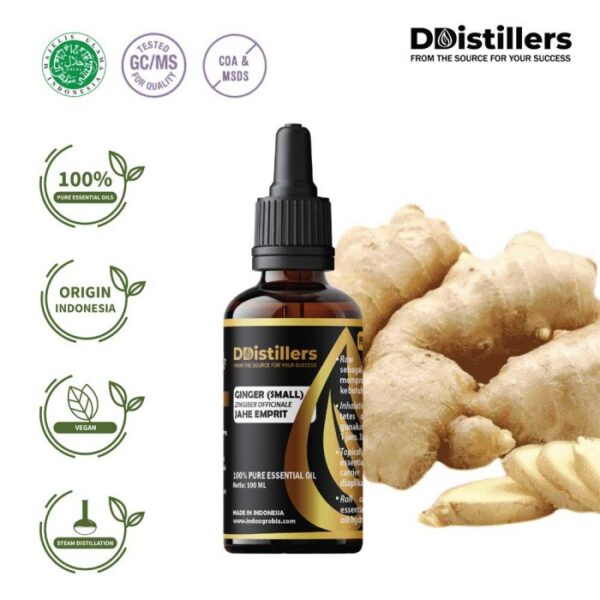Ginger (Small) / Jahe Emprit Essential Oil Pure 100%, 50-100ML GS