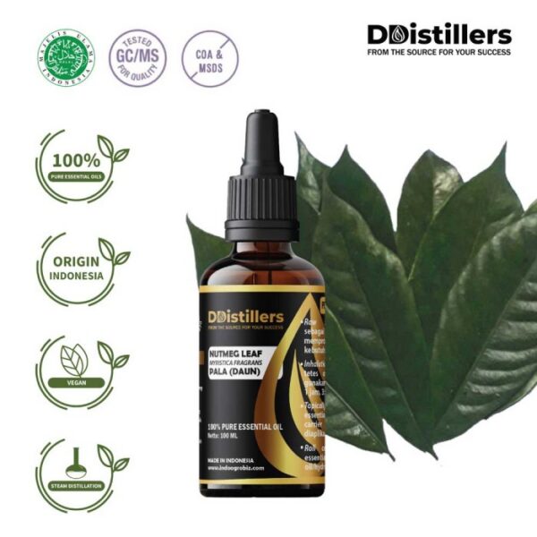 Nutmeg Leaf / Daun Pala Essential Oil Pure 100%, 50-100ML GS
