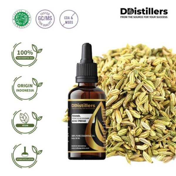 Fennel / Adas Pedas Essential Oil Pure 100%, 50-100ML GS