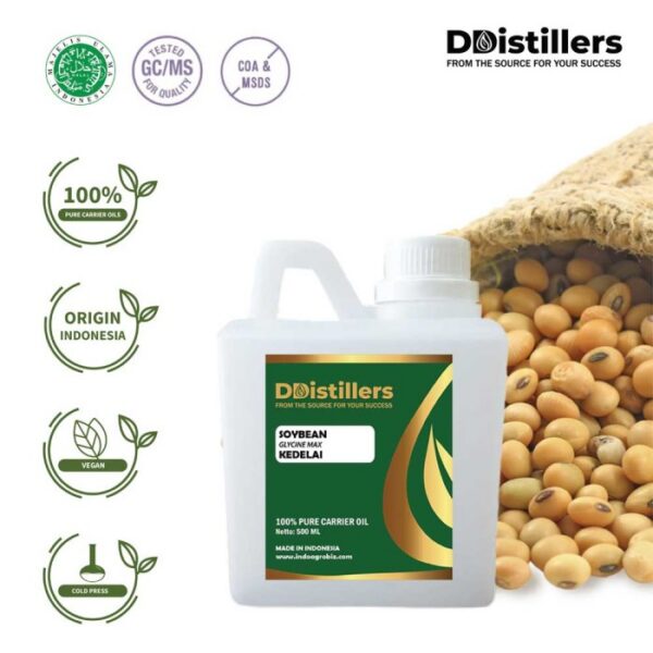 Soybean / Kedelai Carrier Oil Pure 100%, 500ML-1L HDPE