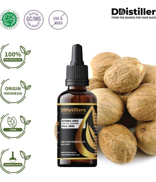Nutmeg Seed / Biji Pala Essential Oil Pure 100%, 50-100ML GS