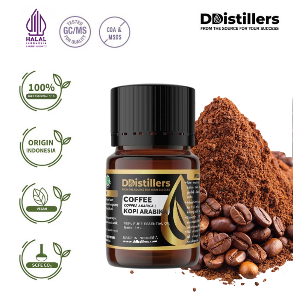 Coffee / Kopi Arabika Essential Essential Oil Pure 100%, 2-10ML GS