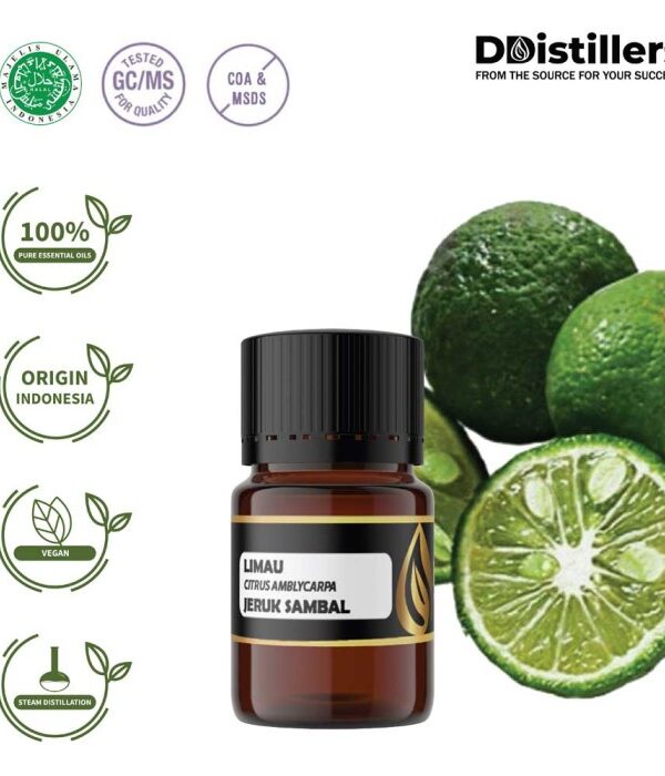 Limau / Jeruk Sambal Essential Oil Pure 100%, 2-10ML GS