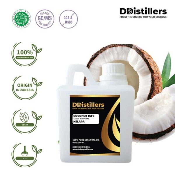 Coconut SCFE / Kelapa Essential Oil Pure 100%, 500ML-1L HDPE/SS