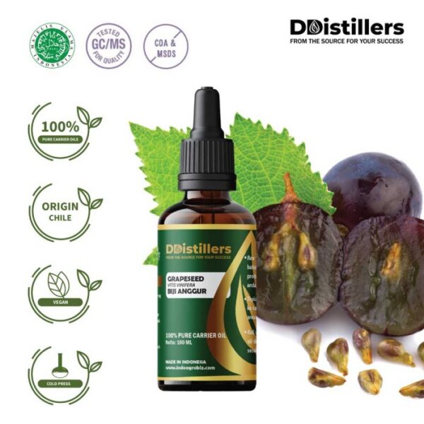 703b9b79603f4a689a3db71a8a38d5b2.jpg Grapeseed / Biji Anggur Carrier Oil Pure 100%, 50-100ML GS