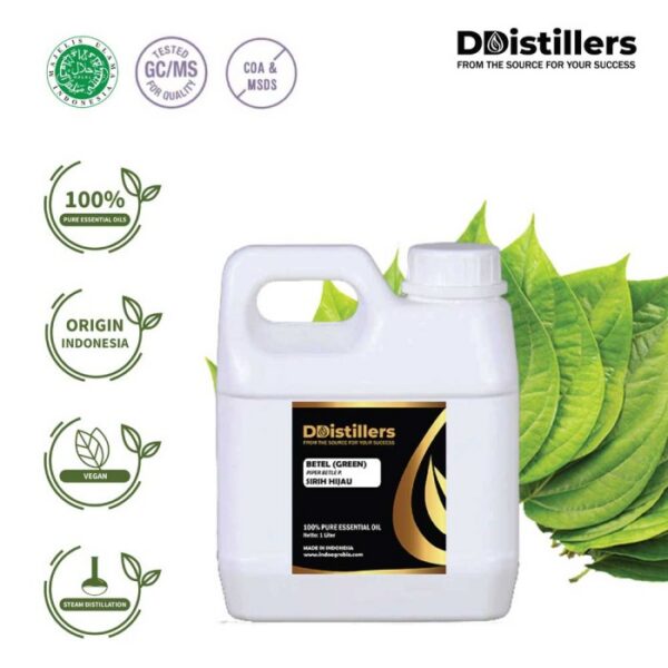 Betel Green / Sirih Hijau Essential Oil Pure 100%, 500ML-1L HDPE/SS