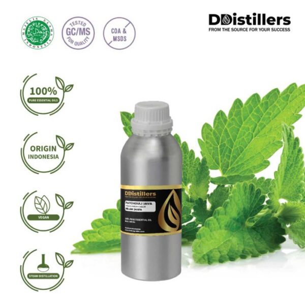 Patchouli Java / Nilam Jawa Essential Oil Pure 100%, 500ML-1L HDPE/SS