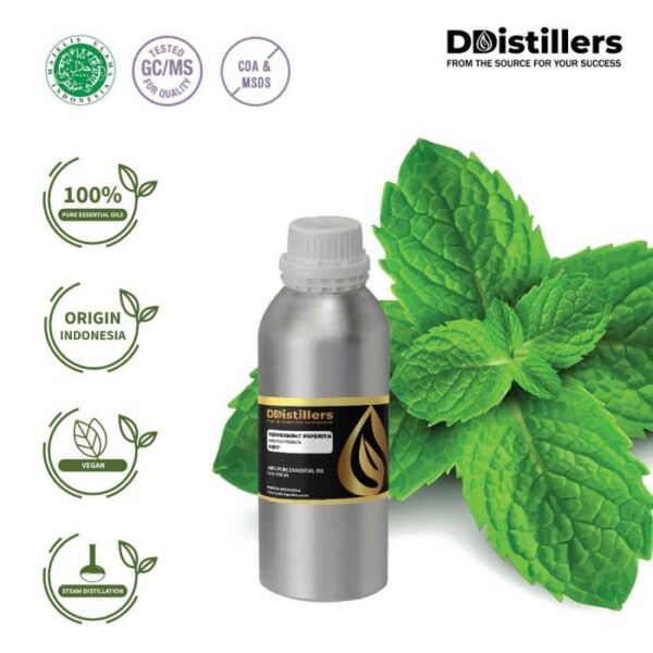 724a0ca9a9f54005b6edadc7d37b3343.jpg Peppermint (Piperita) / Mint Essential Oil Pure 100%, 500ML-1L HDPE/SS