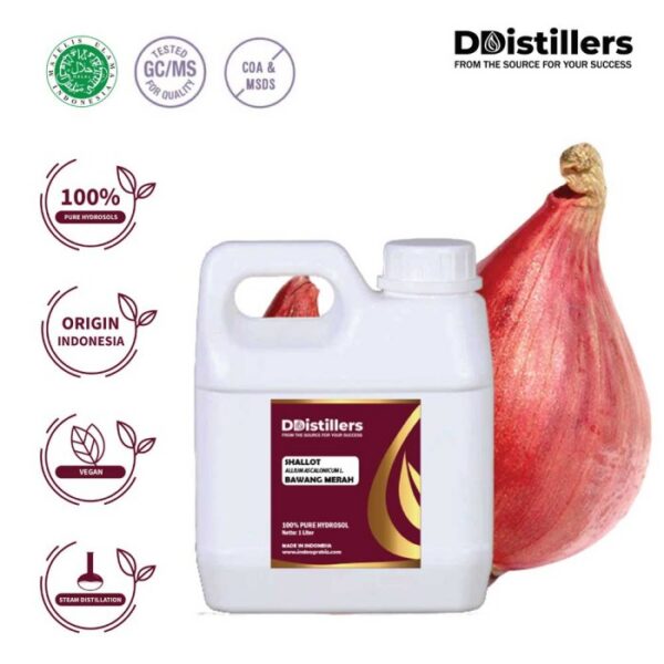 Hydrosol Shallot / Bawang Merah Pure 100%, 500ML-1L HDPE
