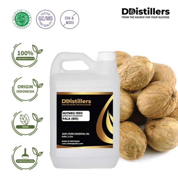 Nutmeg Seed / Biji Pala Essential Oil Pure 100%, 2L HDPE