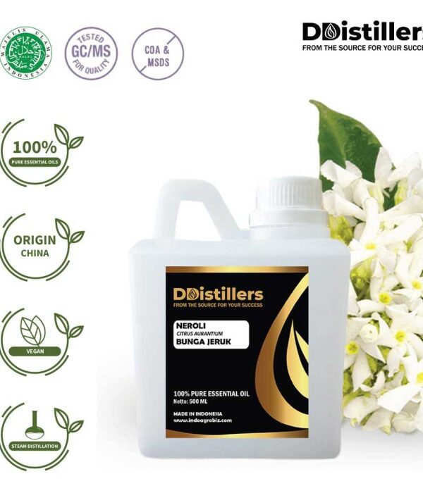 Neroli / Bunga Jeruk Essential Oil Pure 100%, 500ML-1L HDPE/SS