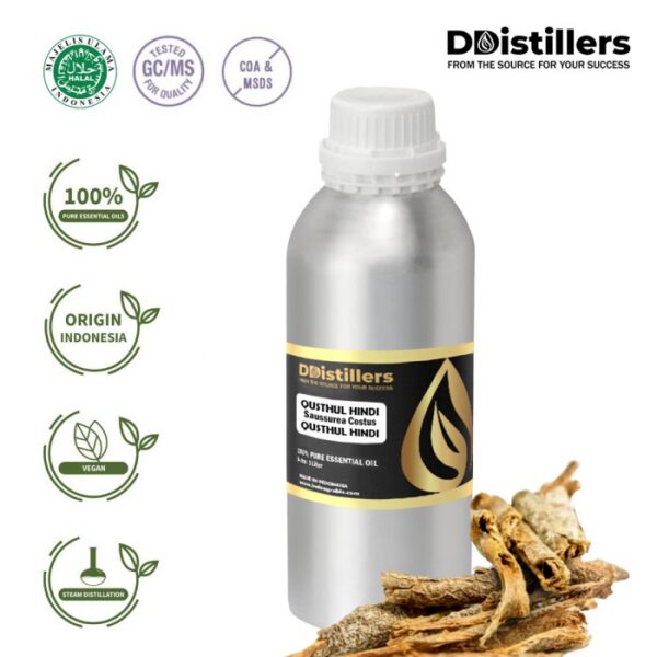 Qusthul Hindi / Qusthul Hindi Essential Oil Pure 100%, 500ML-1L HDPE/SS