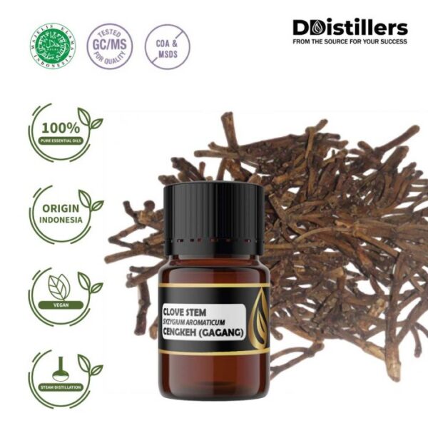 Clove Stem / Batang Cengkeh Essential Oil Pure 100%, 2-10ML GS
