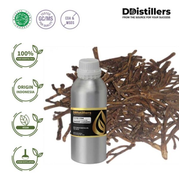 Clove Stem / Batang Cengkeh Essential Oil Pure 100%, 500ML-1L HDPE/SS