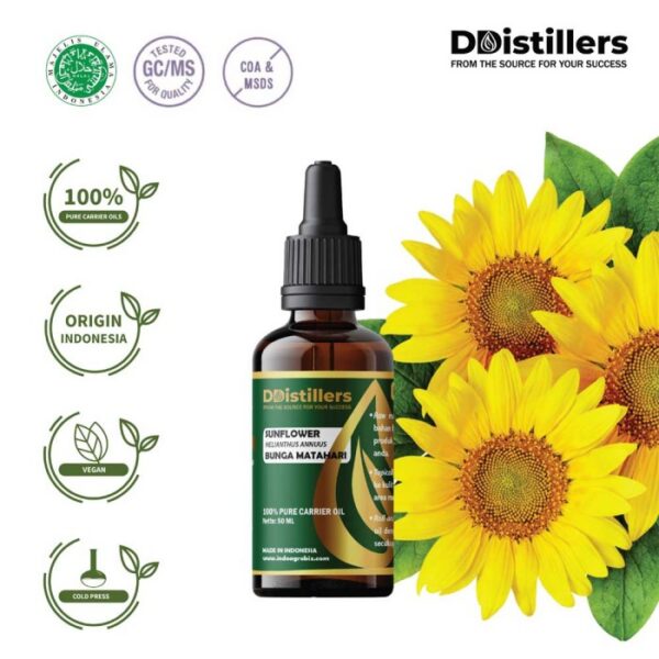 Sunflower / Bunga Matahari Carrier Oil Pure 100%, 50-100ML GS