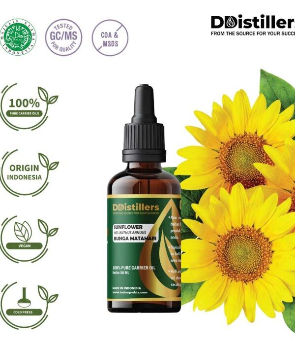 Sunflower / Bunga Matahari Carrier Oil Pure 100%, 50-100ML GS
