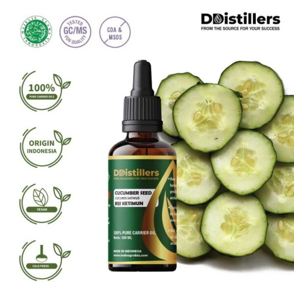 Cucumber Seed / Biji Ketimun Carrier Oil Pure 100%, 50-100 ML GS