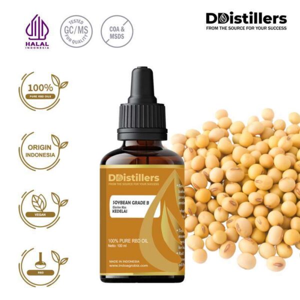 Soybean / Kedelai Grade B RBD Oil Pure 100%, 50-100ML GS