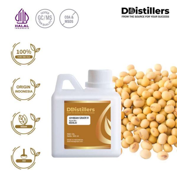 Soybean / Kedelai Grade B RBD Oil Pure 100%, 500ML-1L HDPE