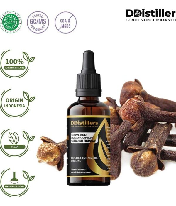 Clove Bud / Bunga Cengkeh Essential Oil Pure 100%, 50-100ML GS
