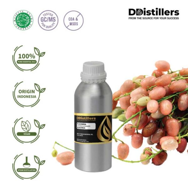 Clausena / Klausena Essential Oil Pure 100%, 500ML-1L HDPE/SS