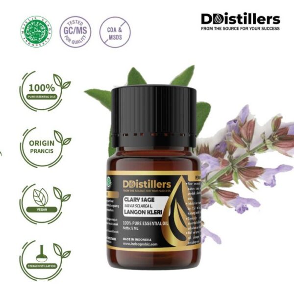 Clary Sage / Langon Kleri Essential Oil Pure 100%, 2-10ML GS