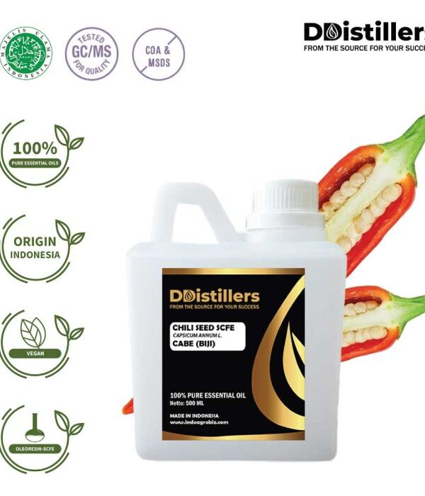 Chili Seed / Biji Cabe Essential Oil Pure 100%, 500ML-1L HDPE/SS