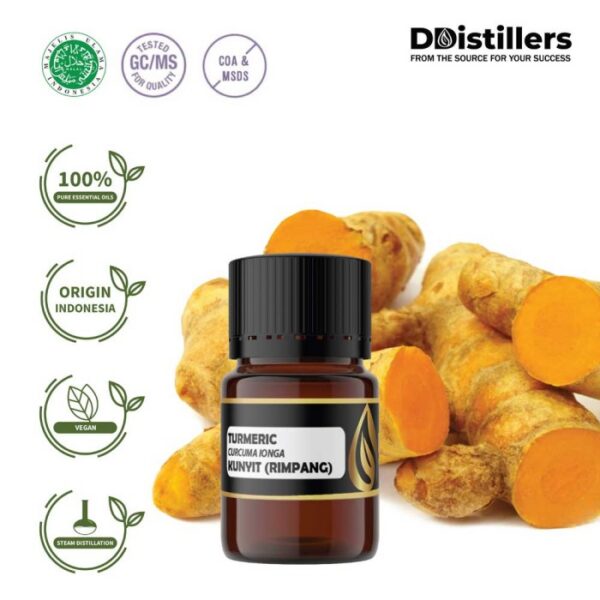 Turmeric / Kunyit Essential Oil Pure 100%, 2-10ML GS