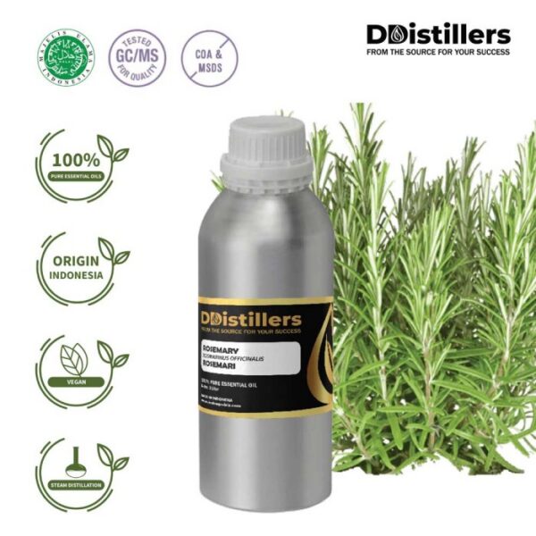 Rosemary / Rosemari Essential Oil Pure 100%, 500ML-1L HDPE/SS