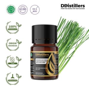 Lemongrass (East Indian) / Sereh Dapur Timur Essential Oil Pure 100%, 2-10ML GS