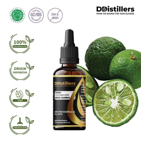 Limau / Jeruk Sambal Essential Oil Pure 100%, 50-100ML GS