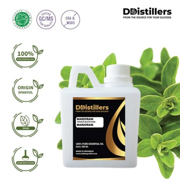 Marjoram / Marjoram Essential Oil Pure 100%, 500ML-1L HDPE/SS