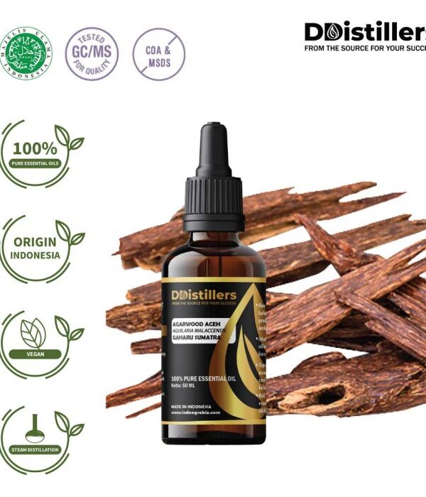 Agarwood Aceh / Gaharu Essential Oil Pure 100%, 50-100ML GS
