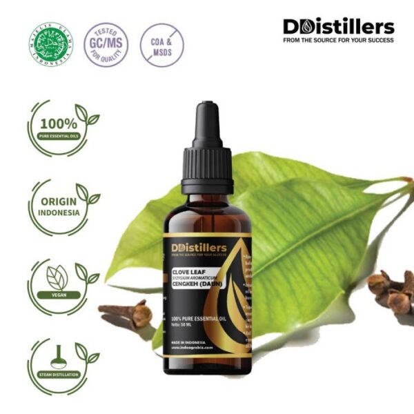 Clove Leaf / Daun Cengkeh Essential Oil Pure 100%, 50-100ML GS