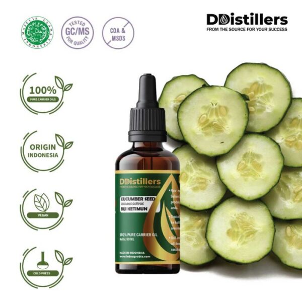 Cucumber Seed / Biji Ketimun Carrier Oil Pure 100%, 50-100 ML GS