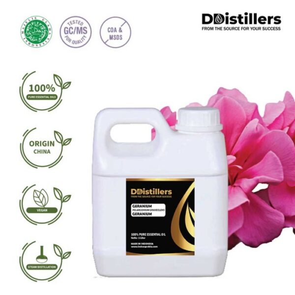Geranium / Geranium Essential Oil Pure 100%, 500ML-1L HDPE/SS
