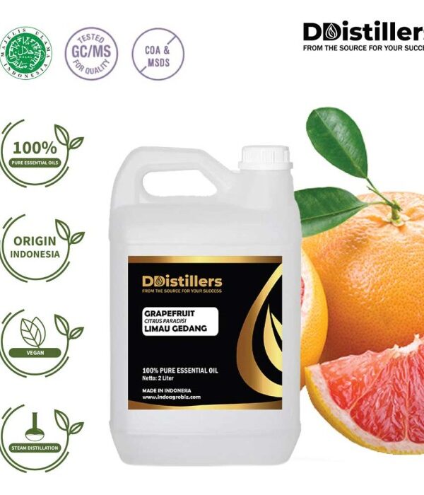 Grapefruit / Limau Gedang  Essential Oil Pure 100%, 2L HDPE