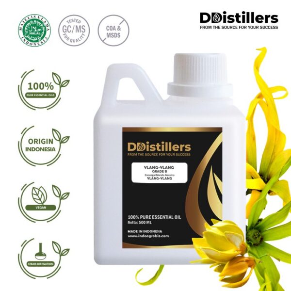 93a762e18c0f45539a315142da5e4da2.jpg Ylang-Ylang / Kenanga Grade B Essential Oil Pure 100%, 500ML-1L HDPE/SS