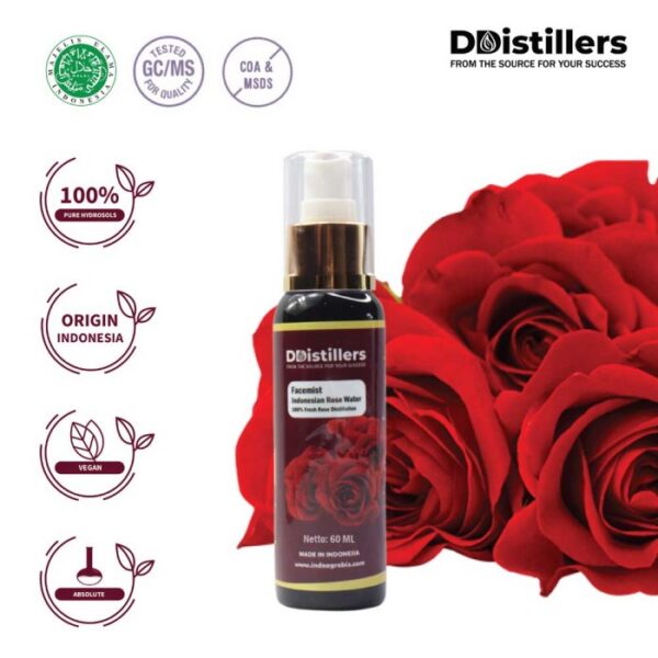 Hydrosol Rose / Mawar Pure 100%, 60-100ML GS