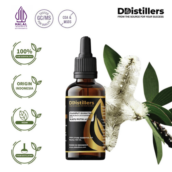 Cajuput (Sumatra) / Kayu Putih Aceh Essential Oil Pure 100%, 50-100ML GS