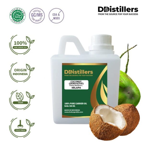 Coconut / Kelapa Derivative Carrier Oil Pure 100% Vol 500ML-1L