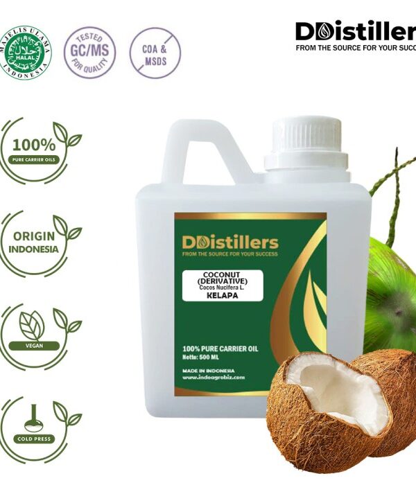 Coconut / Kelapa Derivative Carrier Oil Pure 100% Vol 500ML-1L